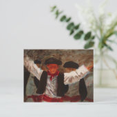 Dantzaritxiti (baskischer Tänzer) Postkarte (Stehend Vorderseite)