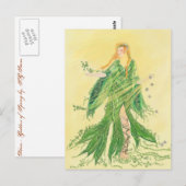 Danu - Déesse du Printemps Postkarte (Vorne/Hinten)