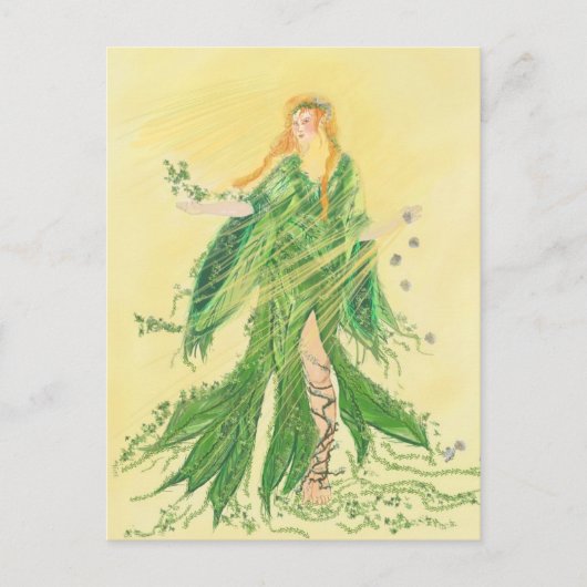 Danu - Déesse du Printemps Postkarte (Vorderseite)