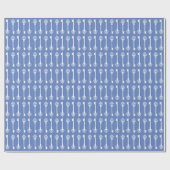 Danube Blue Viktorianisch Keys Geschenkpapier (Flach)