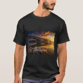 Danube River Bridge in Budapest Hungary  T-Shirt (Vorderseite)