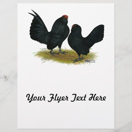D'Anvers Black Bantams Flyer (Vorne)