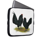 D'Anvers Black Bantams Laptopschutzhülle (Vorne Rechts)
