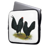 D'Anvers Black Bantams Laptopschutzhülle (Vorderseite Links)