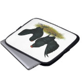 D'Anvers Black Bantams Laptopschutzhülle (Vorne Knopf)