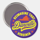 Danville, Virginia Magnet (Vorderseite/Rückseite)