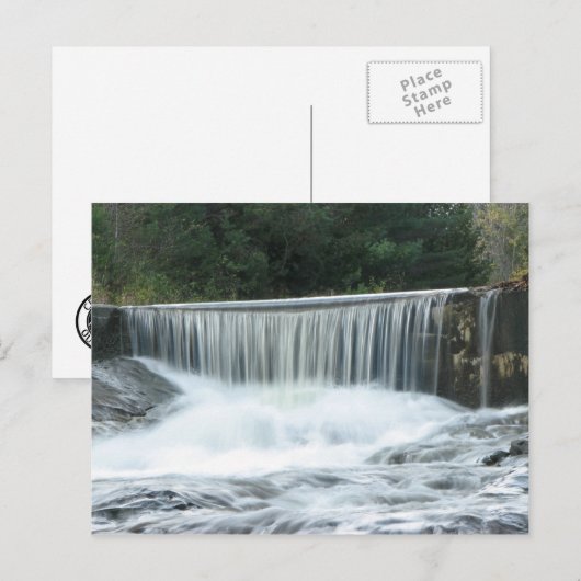 Danville Waterfall Postkarte (Vorne/Hinten)
