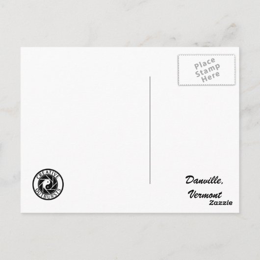 Danville Waterfall Postkarte (Rückseite)