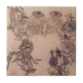 Danwon Mudong Koreanisches traditionelles Malen Fliese (Vorderseite)