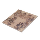 Danwon Mudong Koreanisches traditionelles Malen Fliese (Seite)