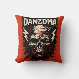 Danzdma Skull Graffiti Throw Kissen