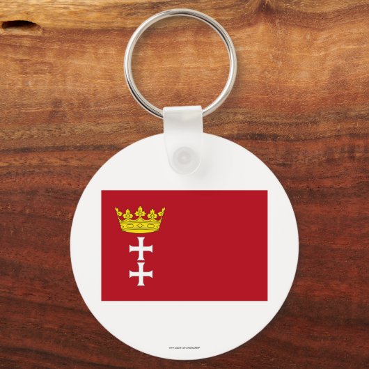 Danzig - Danziger Flagge Schlüsselanhänger (Vorderseite)