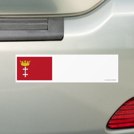 Danzig- - Gdansk-Flagge Autoaufkleber (Auf Auto)