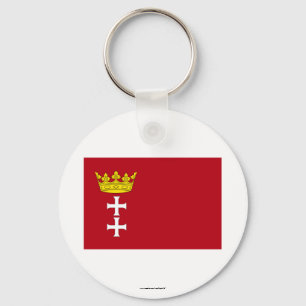 Danzig- - Gdansk-Flagge Schlüsselanhänger