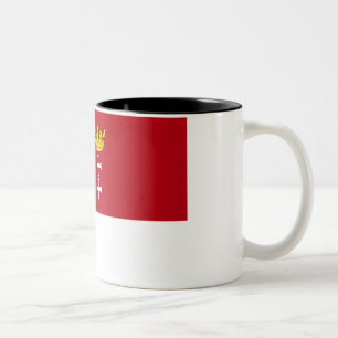 Danzig- - Gdansk-Flagge Zweifarbige Tasse