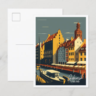 Danzig Polen Kunstausstellung Postkarte