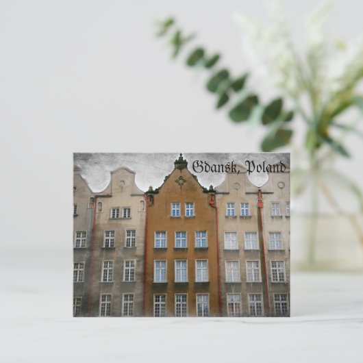 Danzig, Polen Postkarte (Stehend Vorderseite)