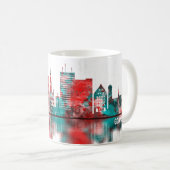 Danzig Polen Skyline Kaffeetasse (VorderseiteRechts)