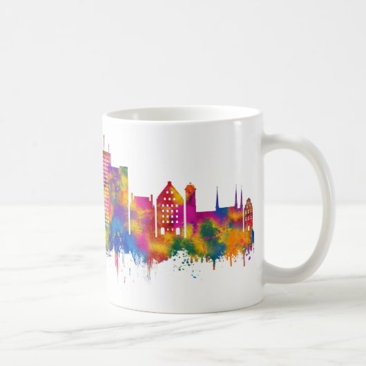 Danzig Polen Skyline Kaffeetasse (Rechts)