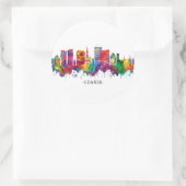 Danzig Polen Skyline Runder Aufkleber (Tasche)