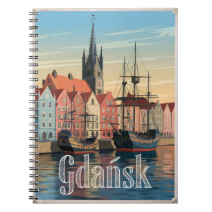 Danzig Polen Vintag Notizblock