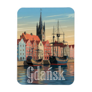 Danzig Polen vintage Magnet