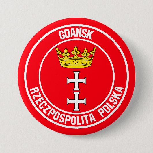 Danziger RundEmblem Button (Vorderseite)