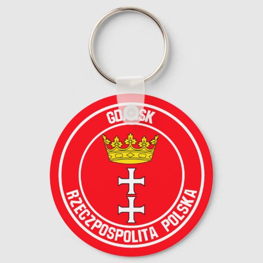 Danziger RundEmblem Schlüsselanhänger (Vorderseite)