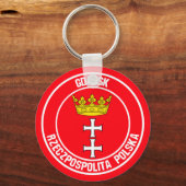 Danziger RundEmblem Schlüsselanhänger (Vorderseite)