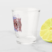 Danziger Text mit Blick auf die Altstadt, Reflexio Schnapsglas (Rechts)