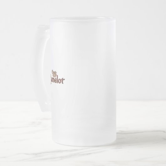 DAoC Hibernia mattierte GlasTasse Mattglas Bierglas (Vorderseite Links)