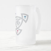 DAoC mattierte GlasTasse mit Knoten Mattglas Bierglas (VorderseiteRechts)