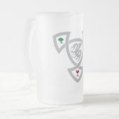 DAoC mattierte GlasTasse mit Knoten Mattglas Bierglas (Vorderseite Links)