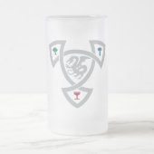 DAoC mattierte GlasTasse mit Knoten Mattglas Bierglas (Mittel)