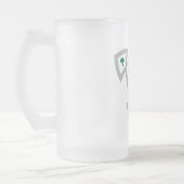DAoC mattierte GlasTasse mit Knoten Mattglas Bierglas (Links)