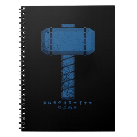 DAoC Midgard Hammer und Klassen-Emblem-Notizbuch Notizblock (Vorderseite)