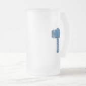 DAoC Midgard mattierte GlasTasse 16oz Mattglas Bierglas (VorderseiteRechts)