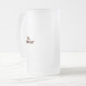 DAoC Midgard mattierte GlasTasse 16oz Mattglas Bierglas (Vorderseite Links)