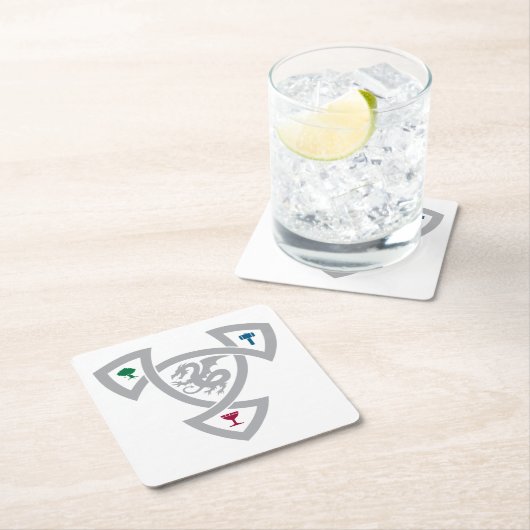 DAoC Square Untersetzer mit Knoten (Vor Ort)