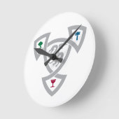 DAoC-Wall-Uhr Runde Wanduhr (Winkel)