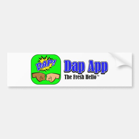 DAP APP TAGLINE AUTOAUFKLEBER (Vorne)