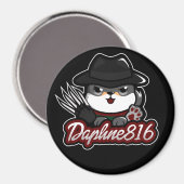 Daphne 816 Halloween Magnet - Black (Vorderseite/Rückseite)