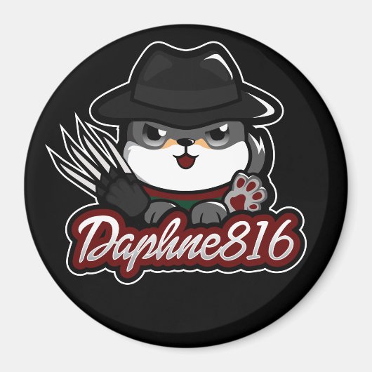 Daphne 816 Halloween Magnet - Black (Vorne)