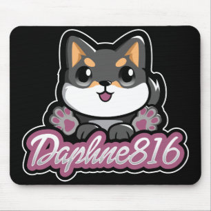 Daphne 816 Mousepad - Schwarzes