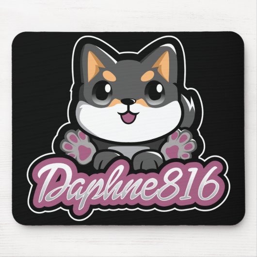 Daphne 816 Mousepad - Schwarzes (Vorne)