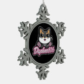 Daphne 816 Schneeflocke-Verzierung Schneeflocken Zinn-Ornament (Links)