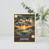 Daphne, Alabama | VINTAG Postkarte (Stehend Vorderseite)