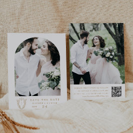 DAPHNE Botanisches Gold Extravagante Hochzeit Save The Date