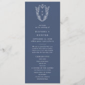 DAPHNE Dark Blue Botanical Minimalistisch Navy Hoc Programm (Vorderseite)