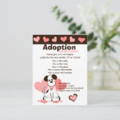 Daphne der Adoptiert Hund Einladung (Stehend Vorderseite)